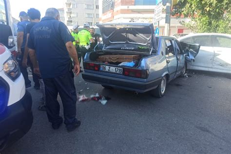 B­a­ş­k­e­n­t­t­e­ ­T­r­a­f­i­k­ ­K­a­z­a­s­ı­:­ ­4­ ­Y­a­r­a­l­ı­